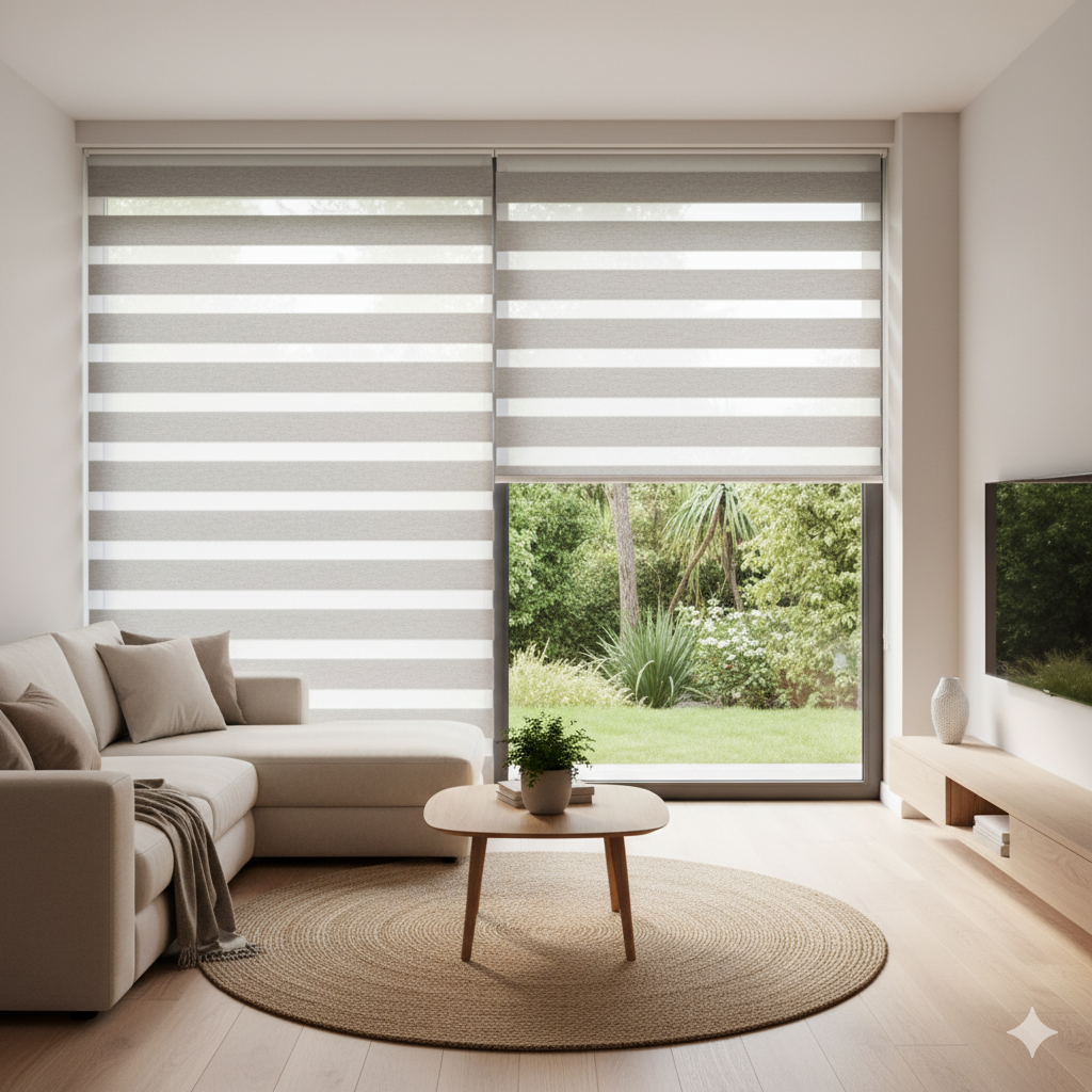 Cortinas para living, comedor, oficinas