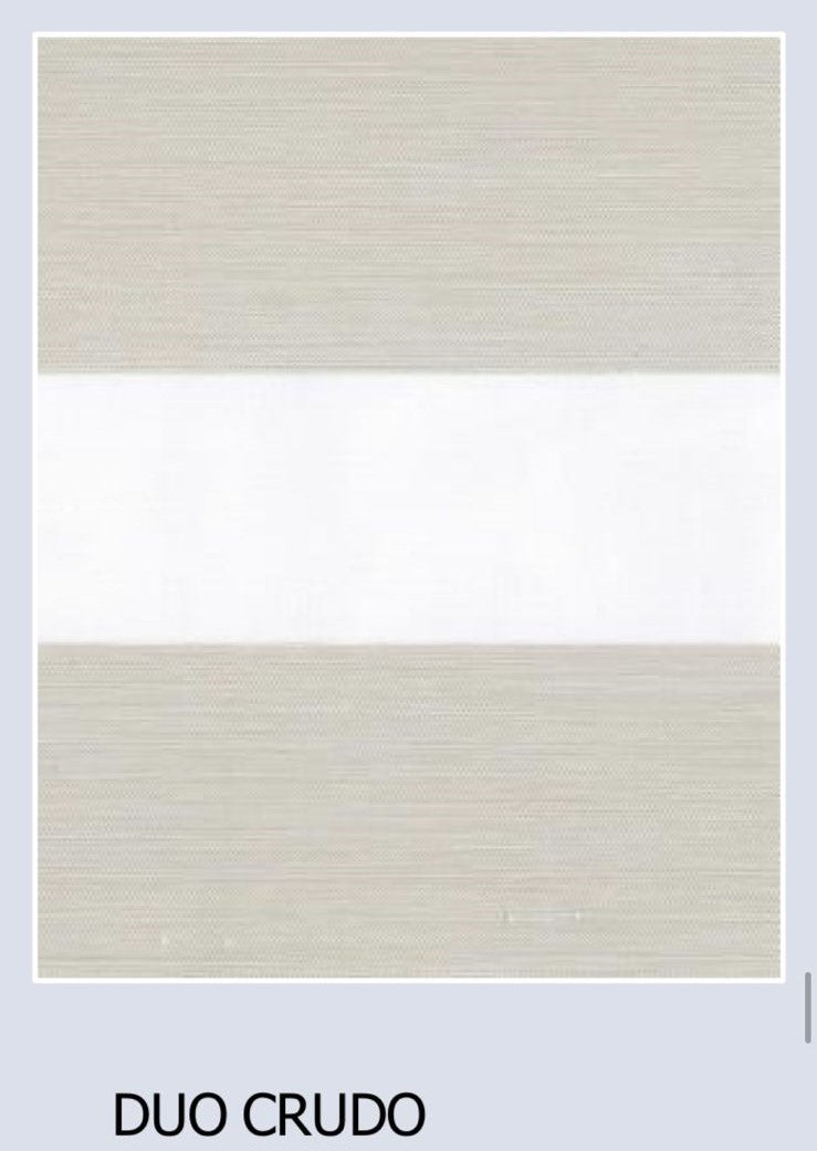 Cortina Roller Dúo Premium 120x150 Variedades | Control Dual de Luminosidad y Privacidad | Alta Resistencia | INSTALACION GRATIS