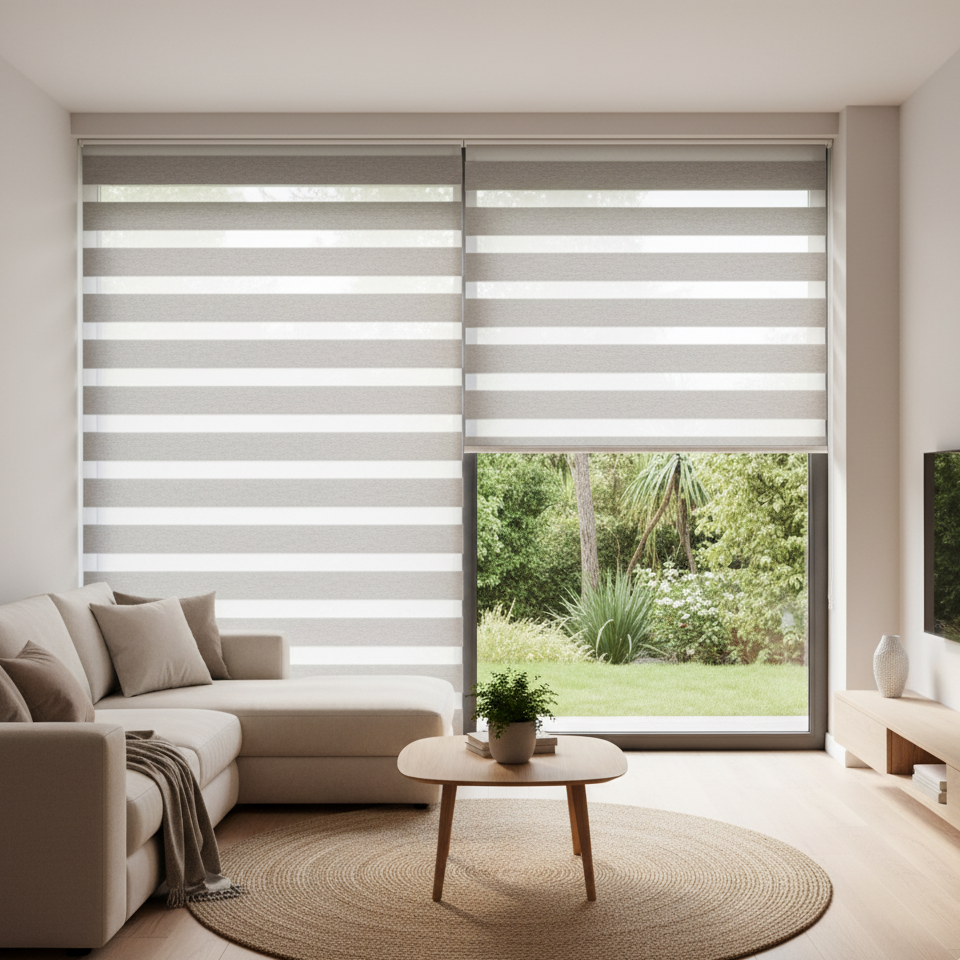 Cortina Roller Dúo Premium 120x150 Variedades | Control Dual de Luminosidad y Privacidad | Alta Resistencia | INSTALACION GRATIS