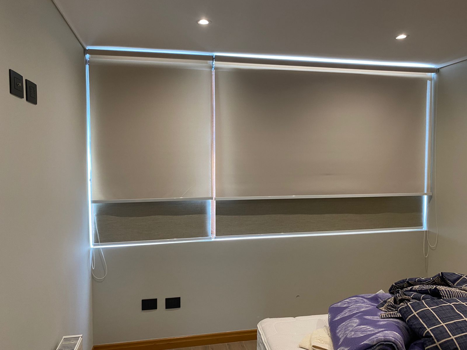 Cortina Roller Doble Premium Variedades | Sunscreen + Blackout  | INSTALACION GRATIS